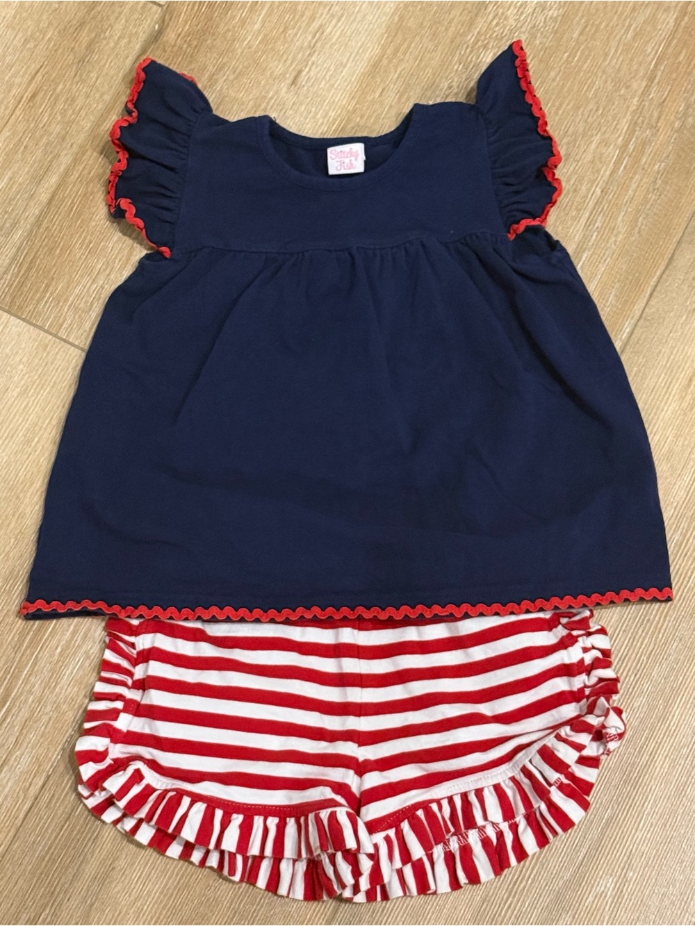 Stitchy Fish Patriotic Outfit